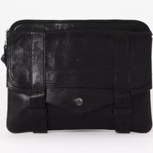 Proenza Schouler PS1 iPad Case | Black Leather | Gunmetal Hardware - Picture 1 of 6